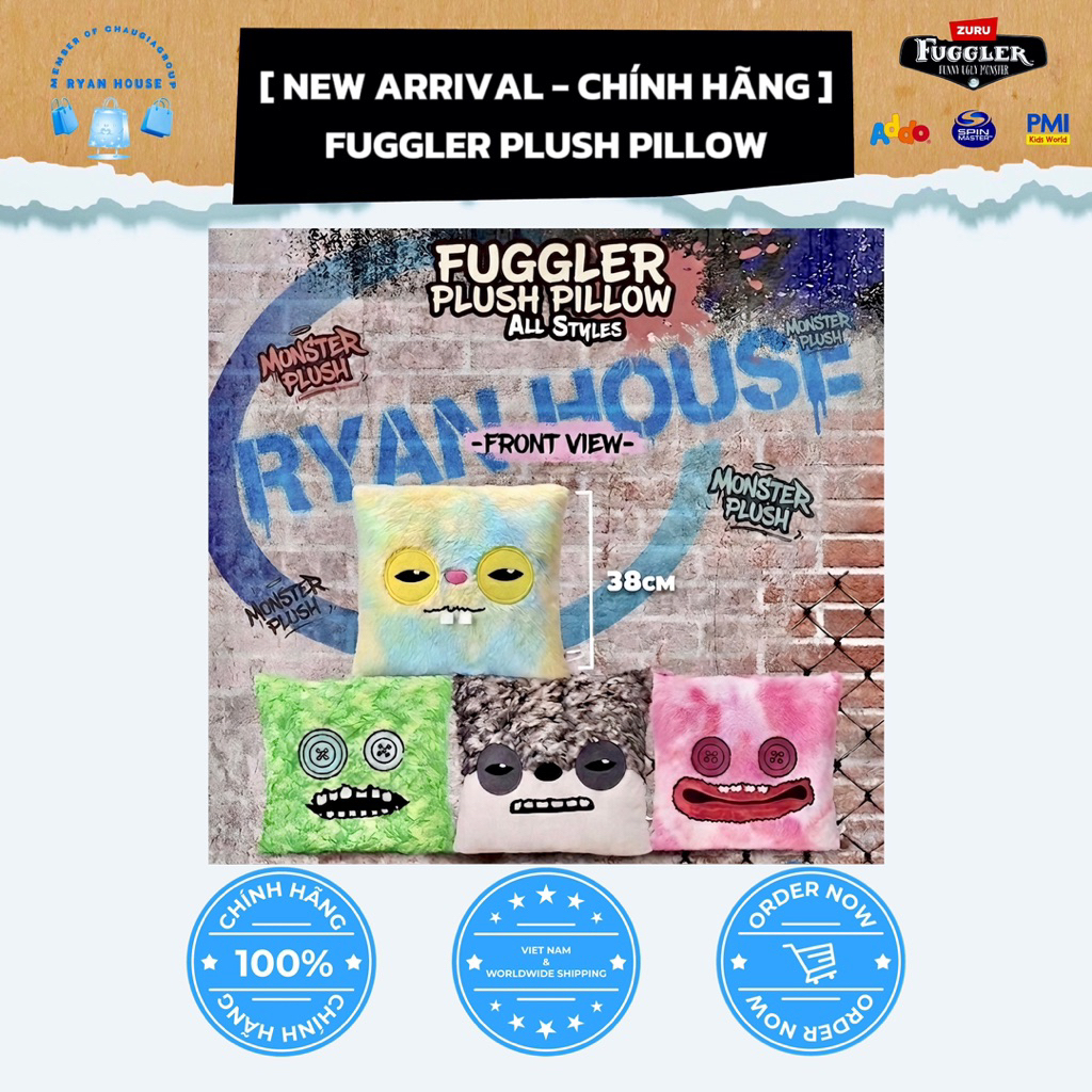 [ NEW ARRIVAL - CHÍNH HÃNG ] FUGGLER FLUSH PILLOW (GỐI ÔM FUGGLER)