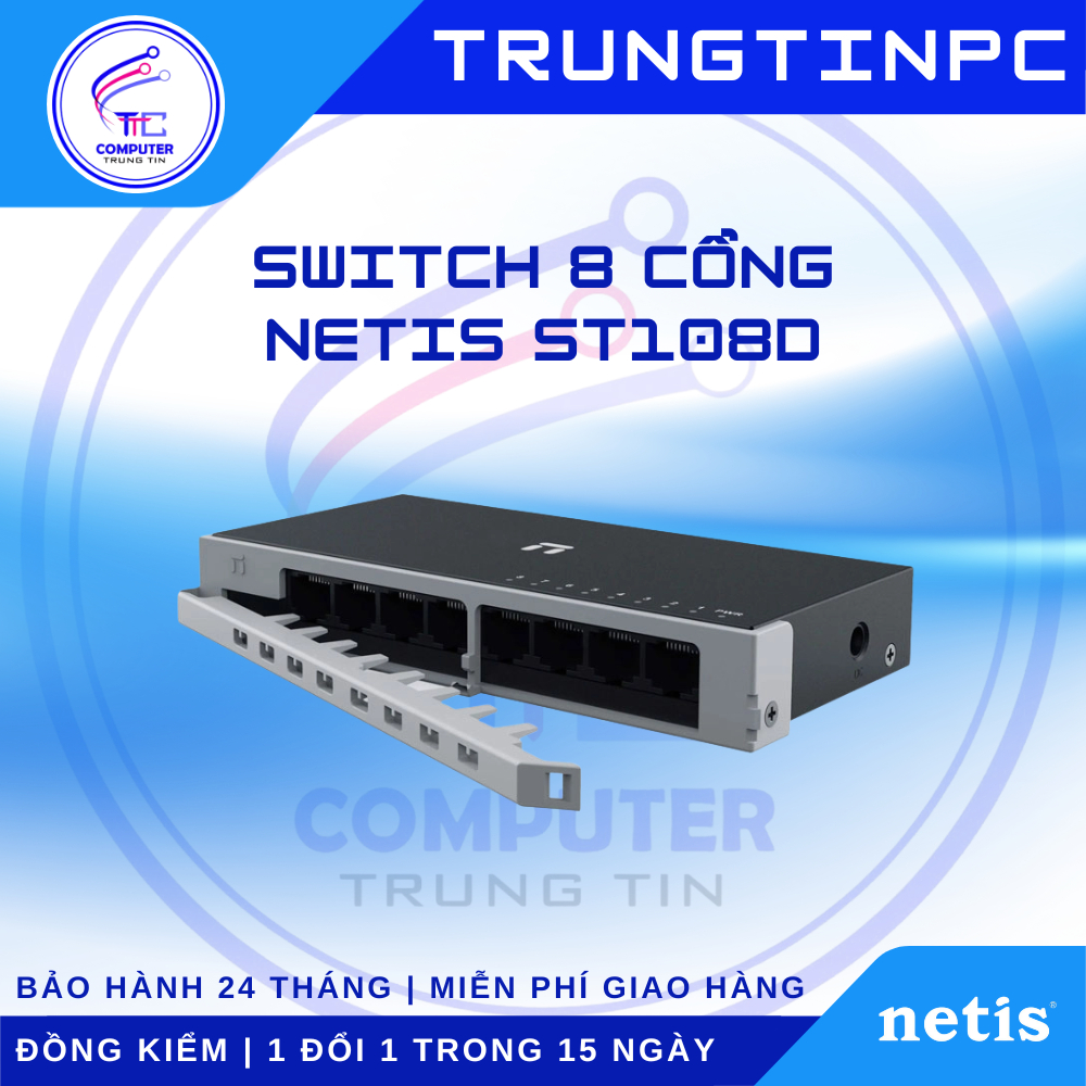Switch Netis ST108D - 8 port - 10/100Mbps