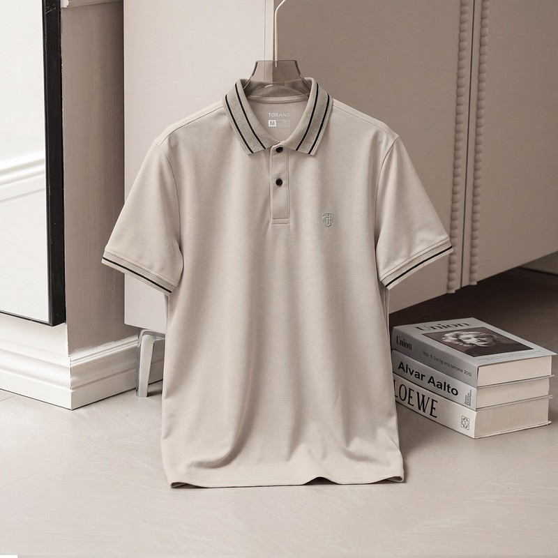 Áo polo nam SMART FLEX TORANO trơn bo kẻ, mềm mịn, giữ phom hoàn hảo HSTP903 | BigBuy360 - bigbuy360.vn