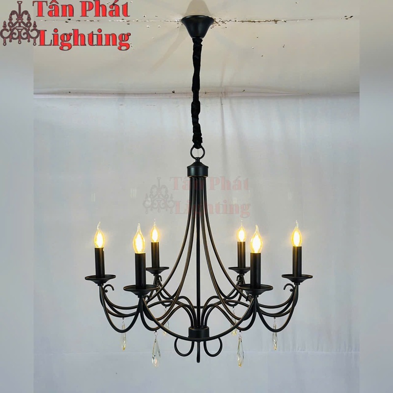 Đèn chùm thả trần trang trí phòng khách phòng ngủ 24W 220V DC101 Tân Phát