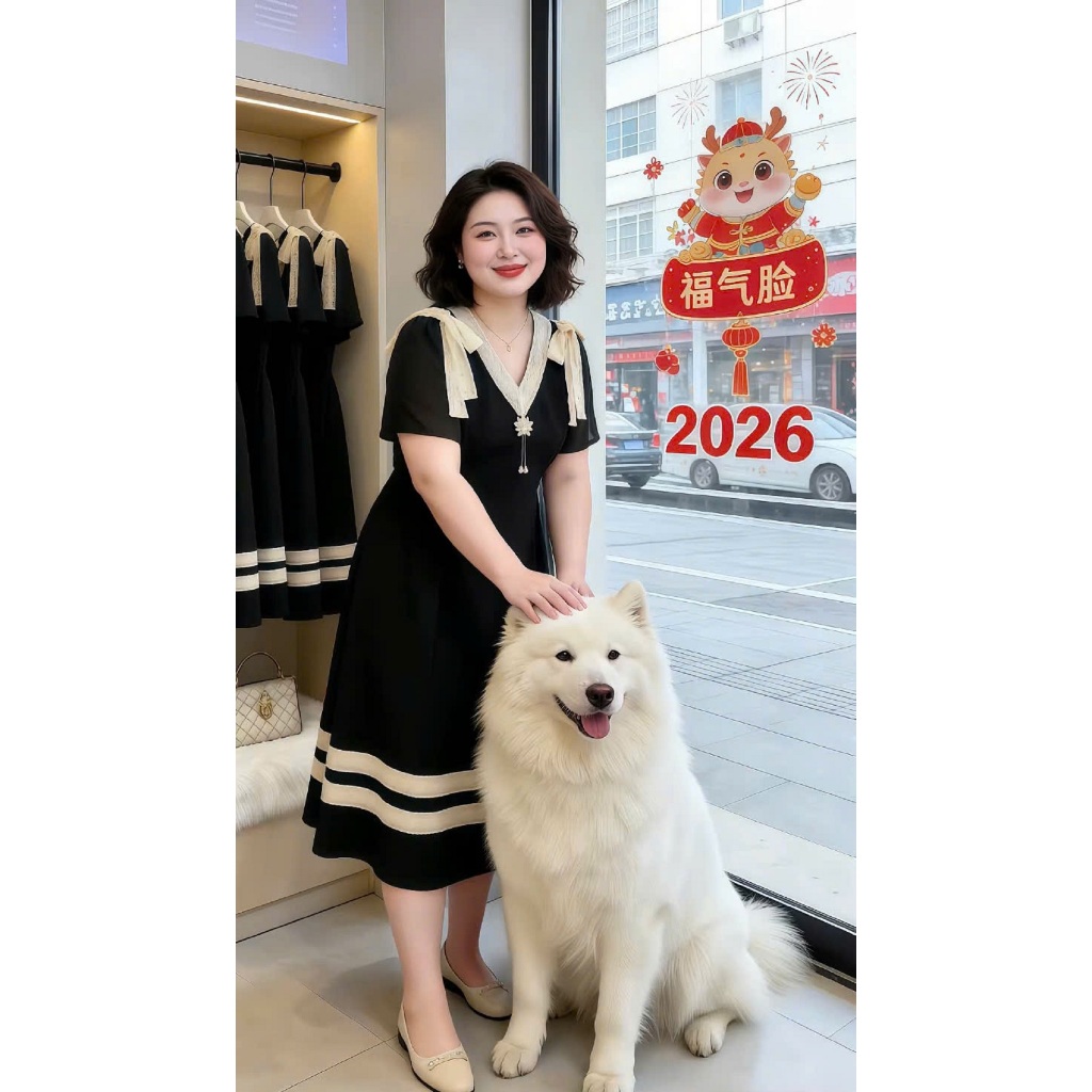 Đầm Bigsize Tú Mỡ Đầm Bigsize Nữ Thiết Kế Kiểu Thắt Nơ Dáng Dài,Trẻ Trung Đi Làm Dạo Phố Đủ Size 45-80kg DA0481 | BigBuy360 - bigbuy360.vn