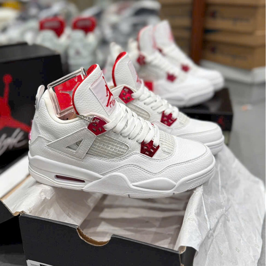 Giày Nike Air Jordan 4 Retro GS Red Metallic