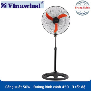 Quạt đứng công nghiệp 450 vinawind điện cơ thống nhất và điện cơ 91 bộ quốc phòng sải cánh 450mm
