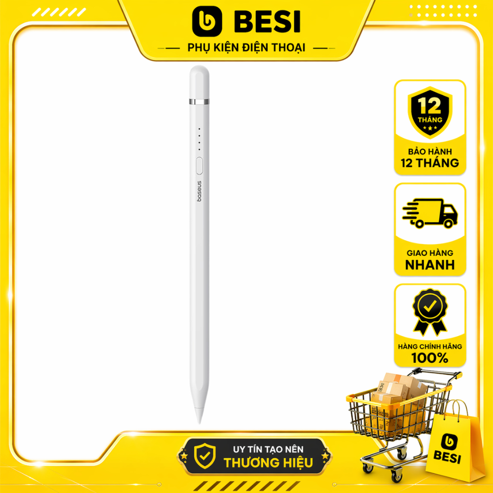 Bút Cảm Ứng Sạc Có Dây Baseus Smooth Writing 2 | Chống Tì Tay, Cảm Ứng Nghiêng