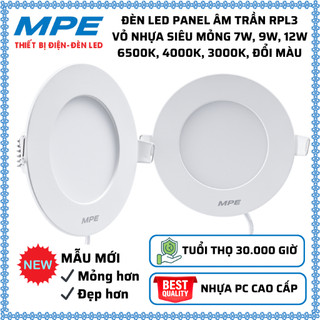 Đèn led âm trần RPL3 đổi màu 7W 9W 12W 18W 3000K/4000K/6500K MPE CHÍNH HÃNG