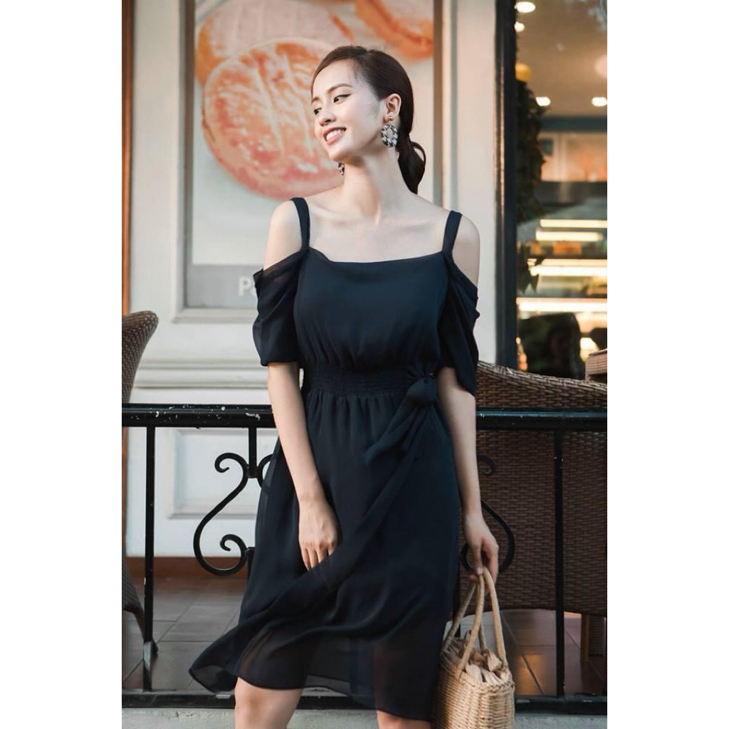 Thanh lý đầm elise size s, thanh lý đầm elise trễ vai