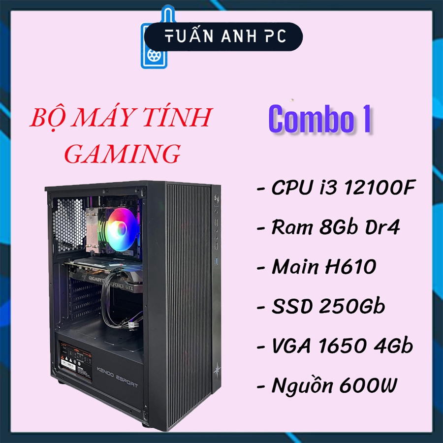 PC GAMING I3 12100F | Main H610 | RAM 16GB | SSD 256GB