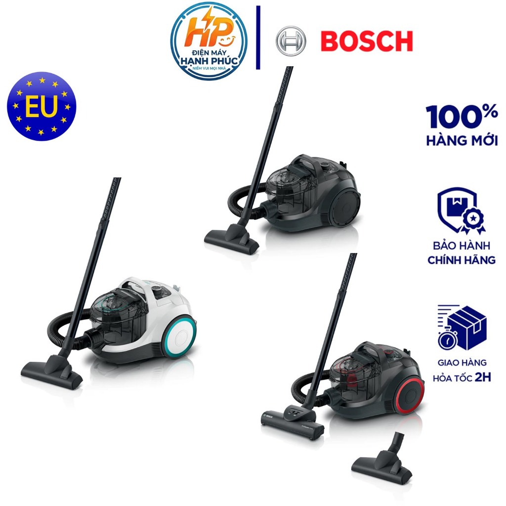 Máy hút bụi dạng hộp Bosch BGS21WHYG / BGS21WPOW / BGS21WX100 - Công suất 2000W