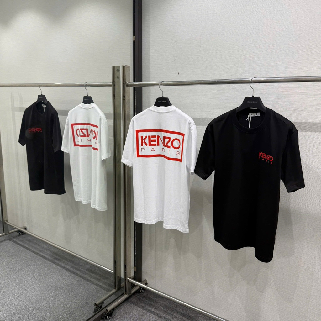 Áo phông kenzo chữ thêu basic