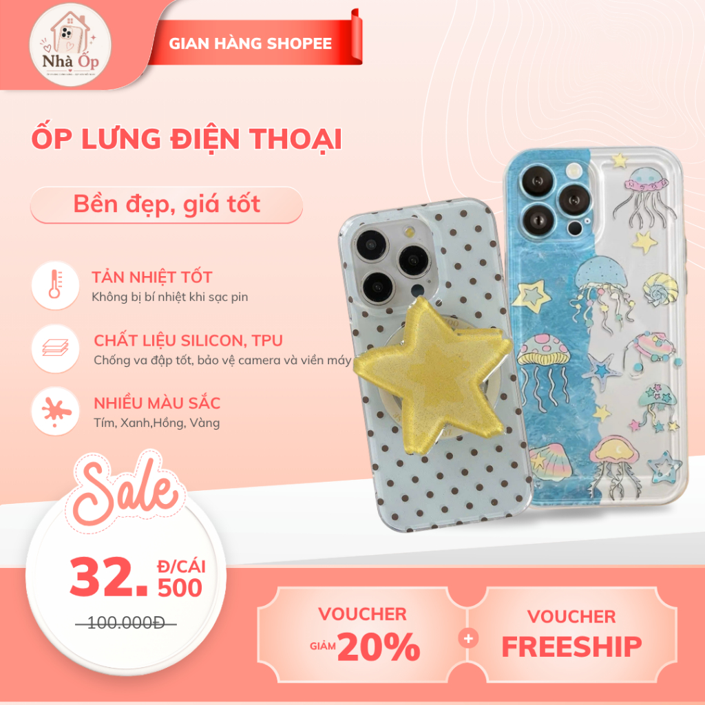 [NHÀ ỐP] Ốp lưng iPhone Phong Cách Dễ Thương cho iPhone 16 15 14 13 12 11 Pro ProMax Plus Op lưng si