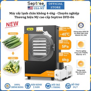 Máy sấy lạnh thực phẩm chân không chuyên nghiệp thương hiệu Mỹ cao cấp Septree DFD-06 5 khay - Bảo Hành 1 Năm