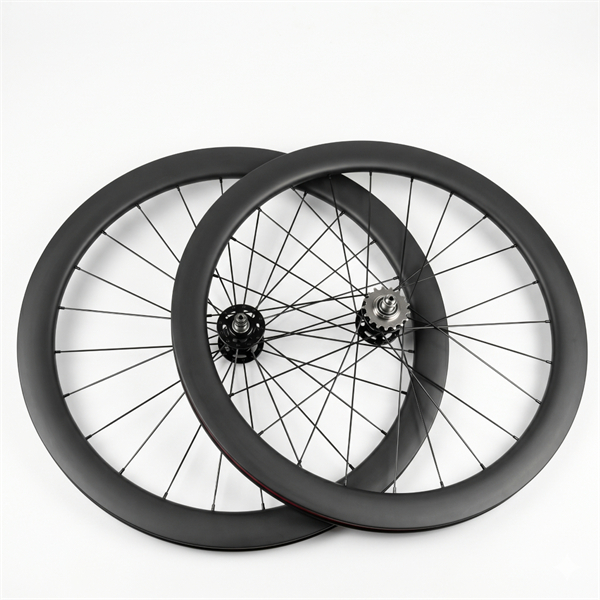Vành carbon Fixed Gear nan hoa Hub Novatec vân UD cho xe đạp