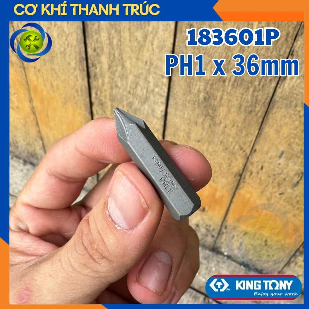 Mũi vít đóng bake PH1 Kingtony 183601P PH1 x 36mm
