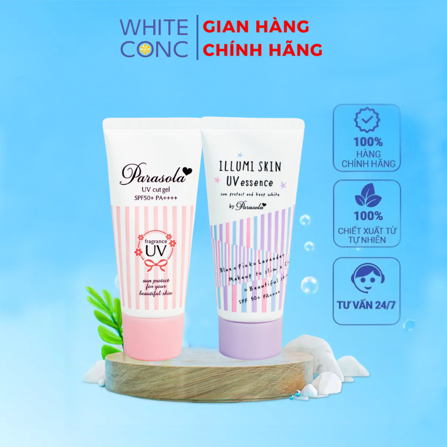 Kem chống nắng dạng gel Naris Parasola Illumi Skin UV Essence, UV 2-sao SPF50+ PA++++