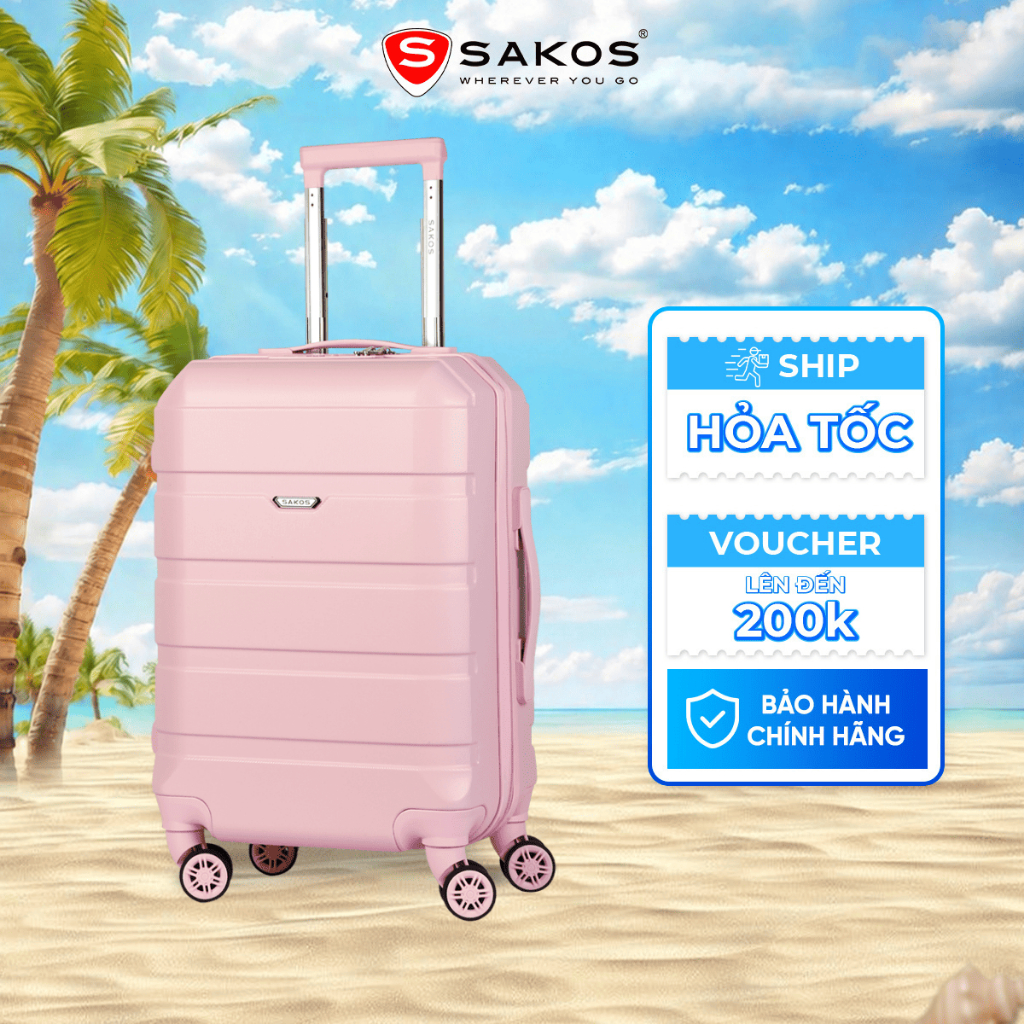 Vali Kéo Nhựa Du Lịch SAKOS  AVENIR Z24 - Size M (24inch)/ Ký Gửi - Khóa TSA - Nhựa PC