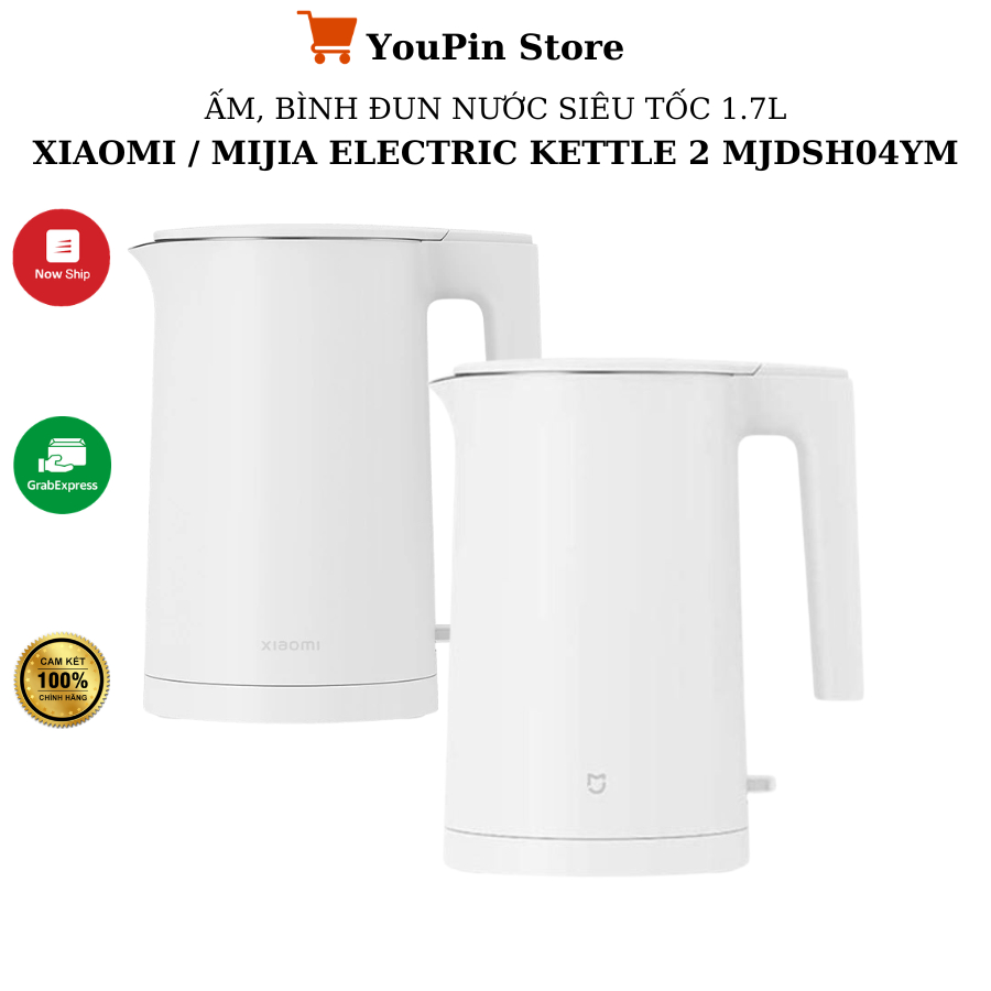 Ấm đun nước siêu tốc Xiaomi Mijia Electric Kettle 2 MJDSH04YM 1.7Lít công suất 1800W - BH 3 tháng