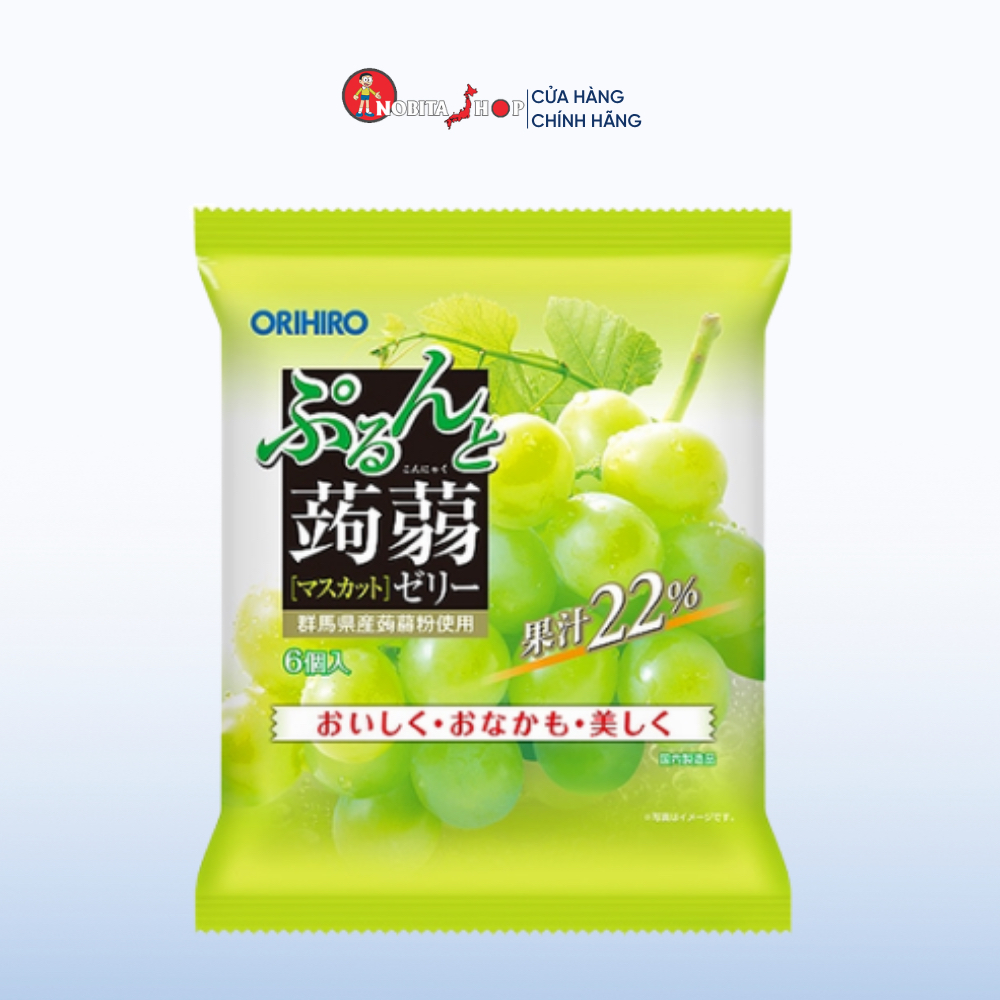 Thạch trái cây Orihiro 6 chiếc/gói