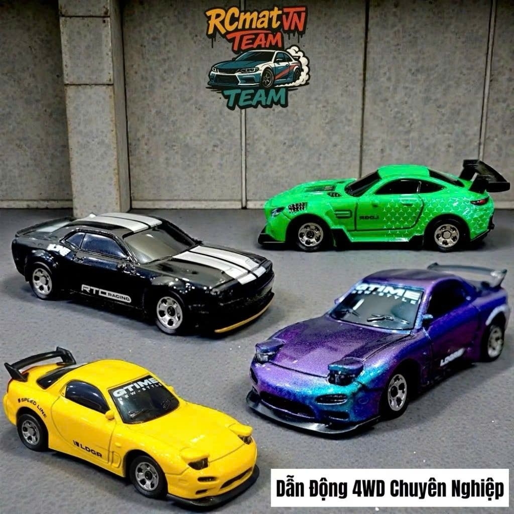 RC DRIFT MINI 1:64 & 1:43 – 4WD, ĐÈN LED, SÓNG 2.4GHz – XE ĐIỀU KHIỂN TỪ XA DRIFT CAR