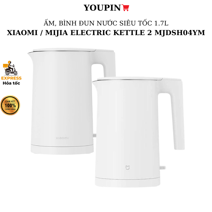 Ấm đun nước siêu tốc Xiaomi Mijia Electric Kettle 2 MJDSH04YM 1.7L công suất 1800W, miLife N5 -BH3th