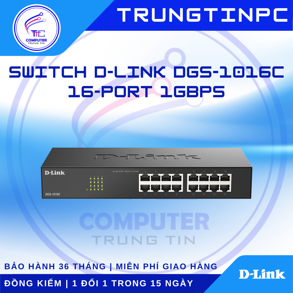 Switch D-Link DGS-1016C 16 cổng 1Gbps