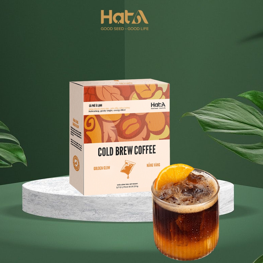 Cà phê ủ lạnh, cold brew đặc sản Cold Brew Coffee Hạt A cà phê Arabica núi Min Đà Lạt túi lọc ủ lạnh