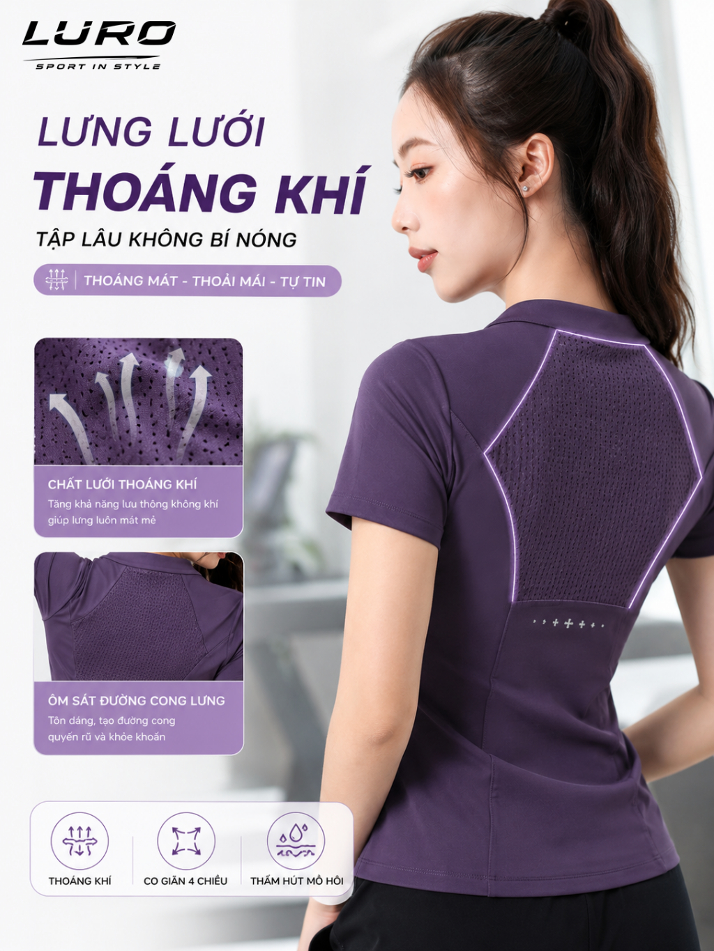 S1076N — Set đồ tập nữ áo thể thao & quần jogger 2