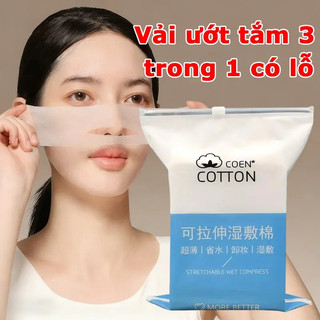 Mặt Nạ Nén 200 Miếng Đa Năng - Dùng Đắp Mặt, Tẩy Trang, Lau Mặt, Tiện Lợi Đi Du Lịch, Co Giãn Tốt, Giá Cả Hợp Lý