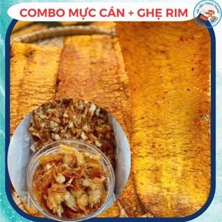 Combo Mực Cán Tẩm Gia Vị 150gr, 160g Khô Ghẹ Sữa Chiên Giòn Snack Ăn Vặt, Mực Tẩm Nguyên Con Đặc Sản Nha Trang