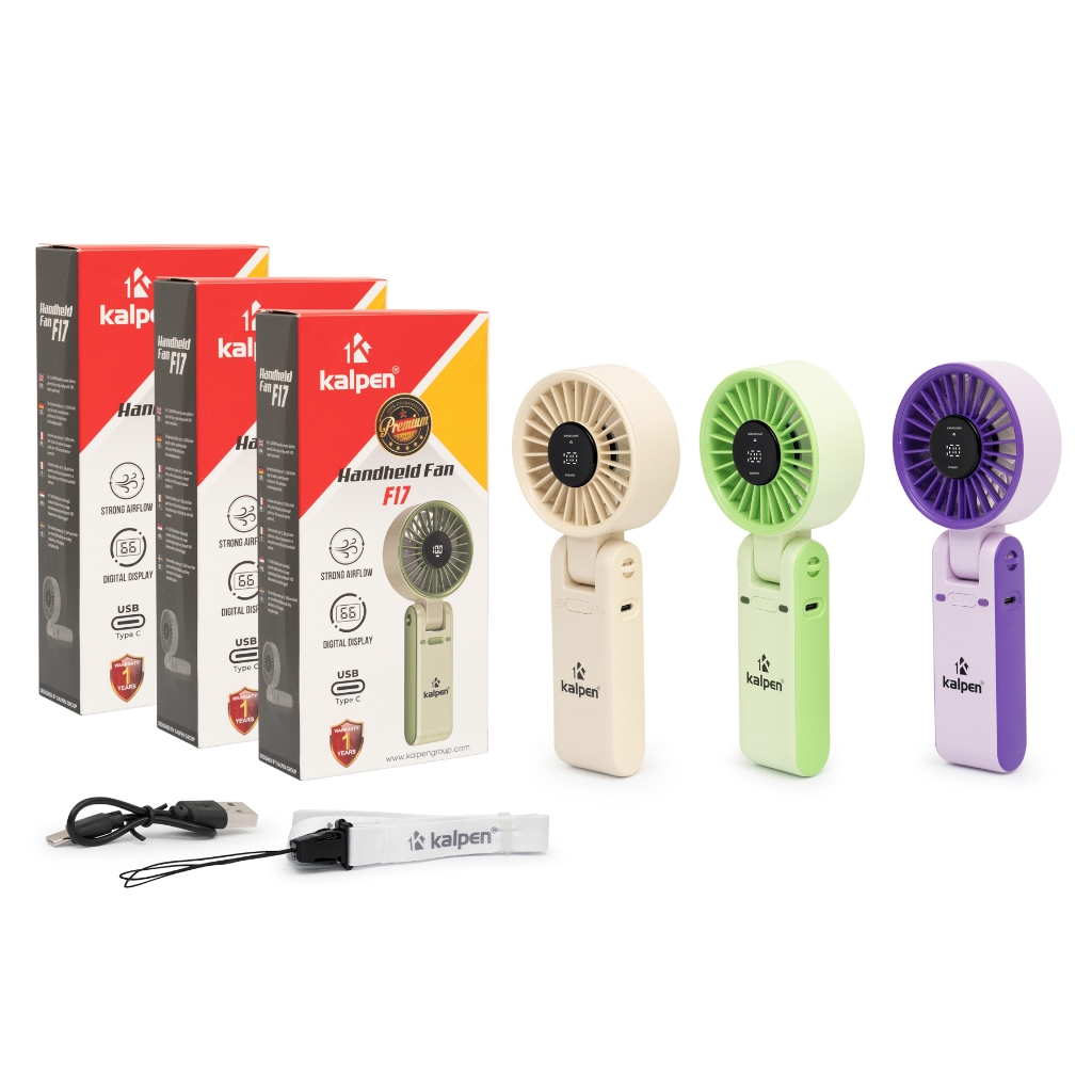 Quạt cầm tay gấp gọn Kalpen F17 ( GIAO MÀU NGẪU NHIÊN )