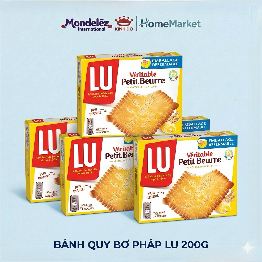 Bánh quy bơ Pháp Lu 200g