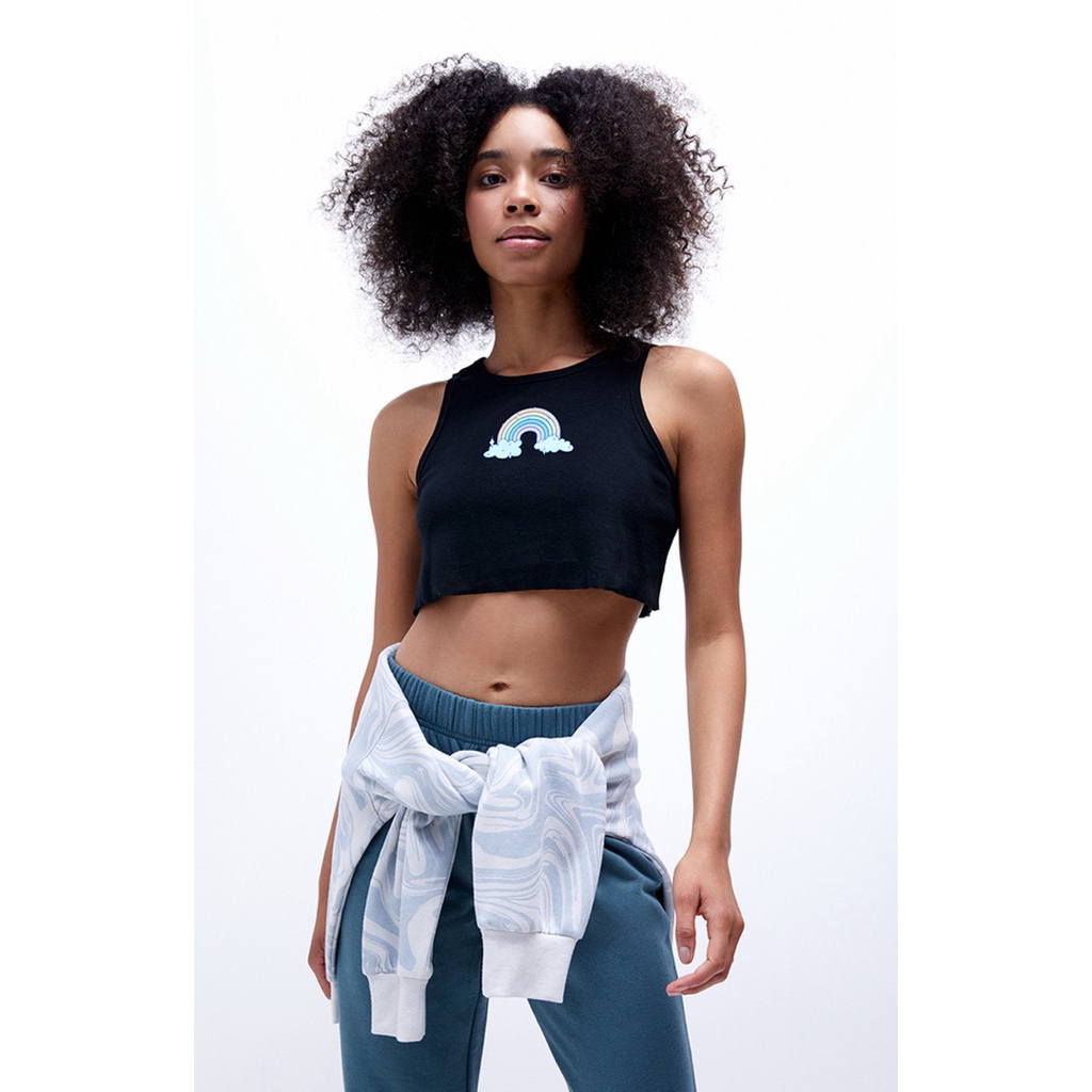 3 lỗ crop dáng rộng Pacsun