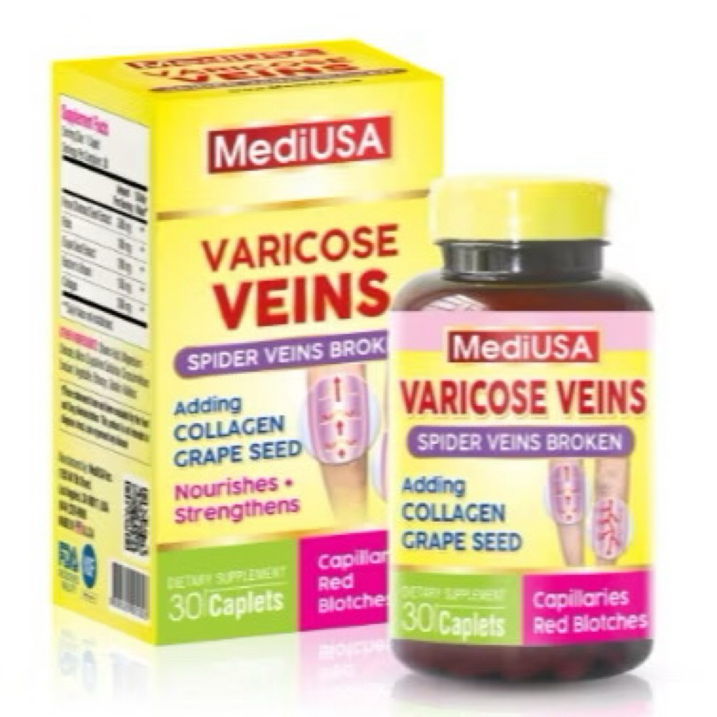 [Hàng Chính Hãng] MEDIUSA VARICOSE VEINS Hỗ Trợ Tăng Tính Bền Thành Mạch, Giảm Nguy Cơ Suy Giãn Tĩnh
