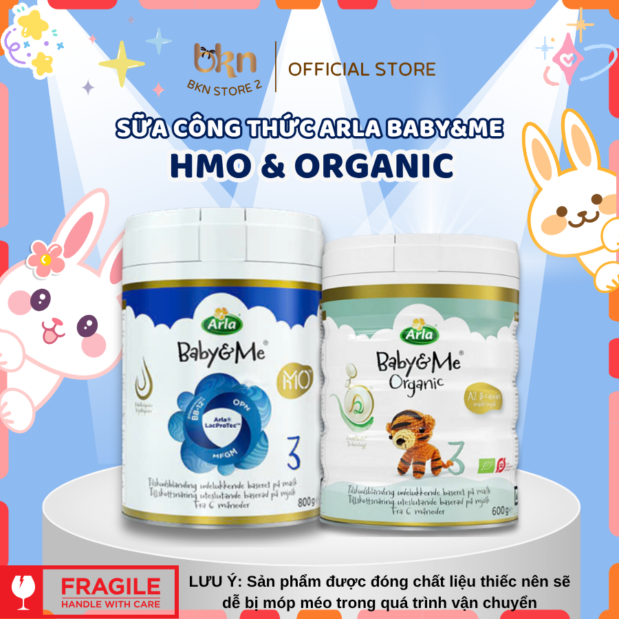 Sữa bột Arla Organic & Arla HMO hữu cơ Đan Mạch cho bé phát triển toàn diện | Bách Khang Nhi 2