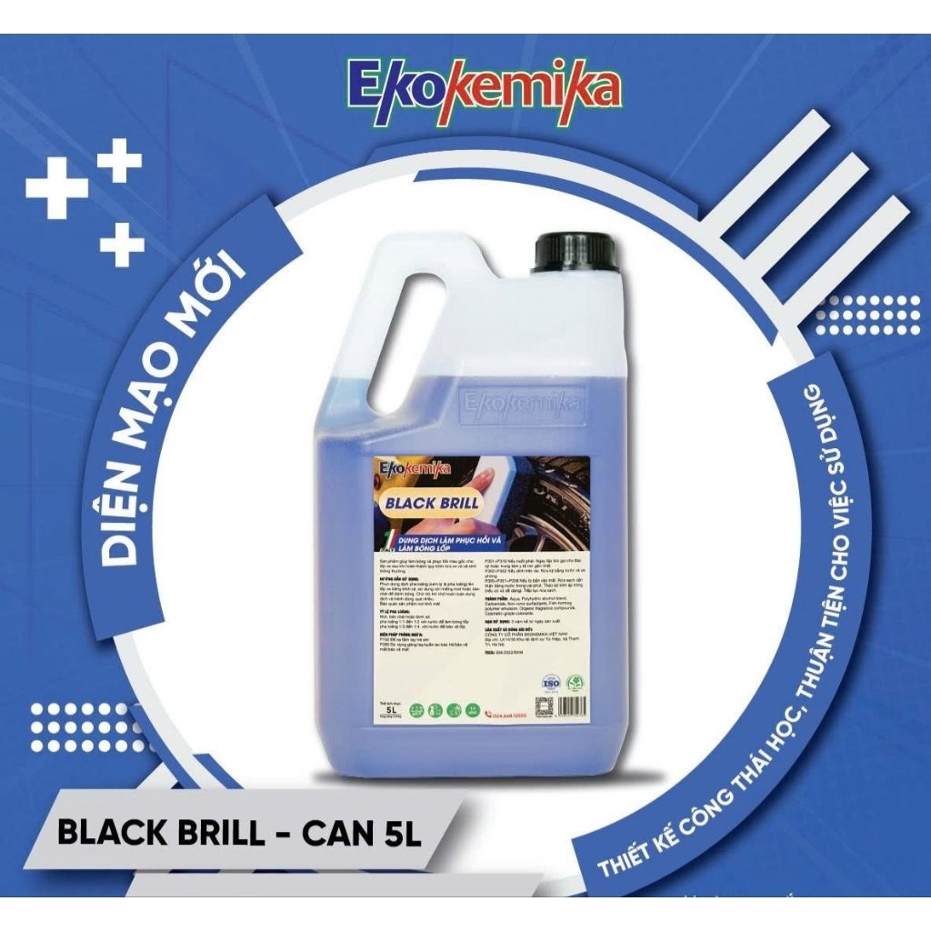 Dung dịch dưỡng đen bóng lốp Black Brill 5l