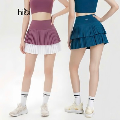 Váy Tập Pickleball Hibi Sports SK003, Kiểu Xếp Ly 2 Tầng, Chất Vải Xi Fabric Cao Cấp