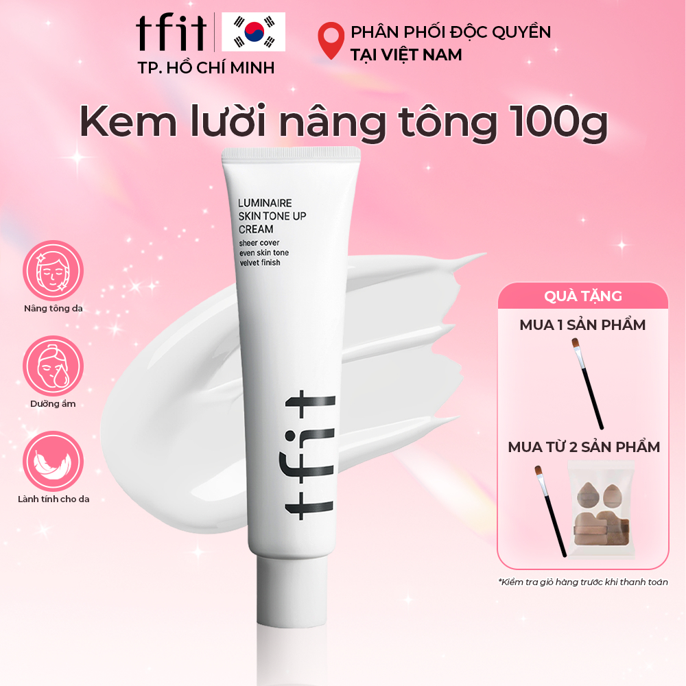 Kem lười TFIT, Kem nâng tone Luminair Skip Tone Up,Makeup nhanh chóng không cần kem nền - TFIT HCM