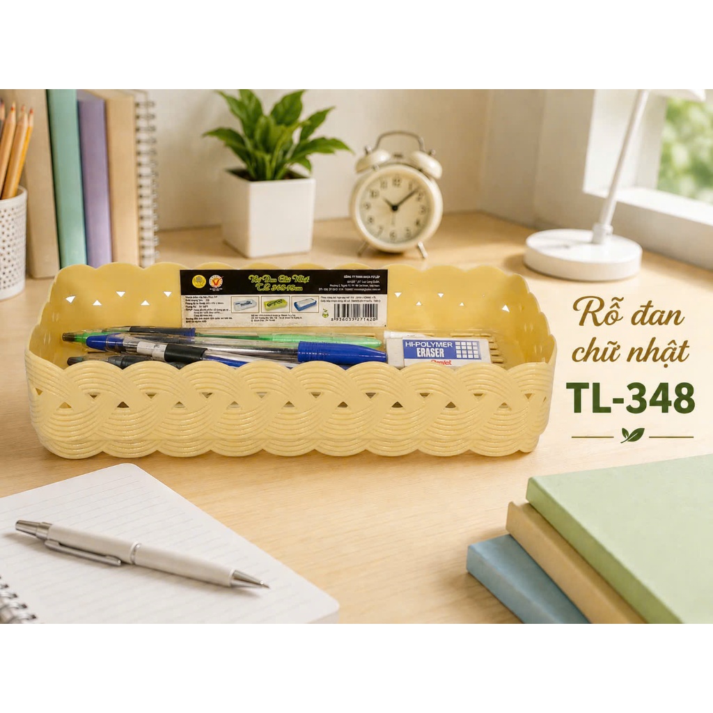 Rổ đan chữ nhật TỰ LẬP TL348 - 18CM