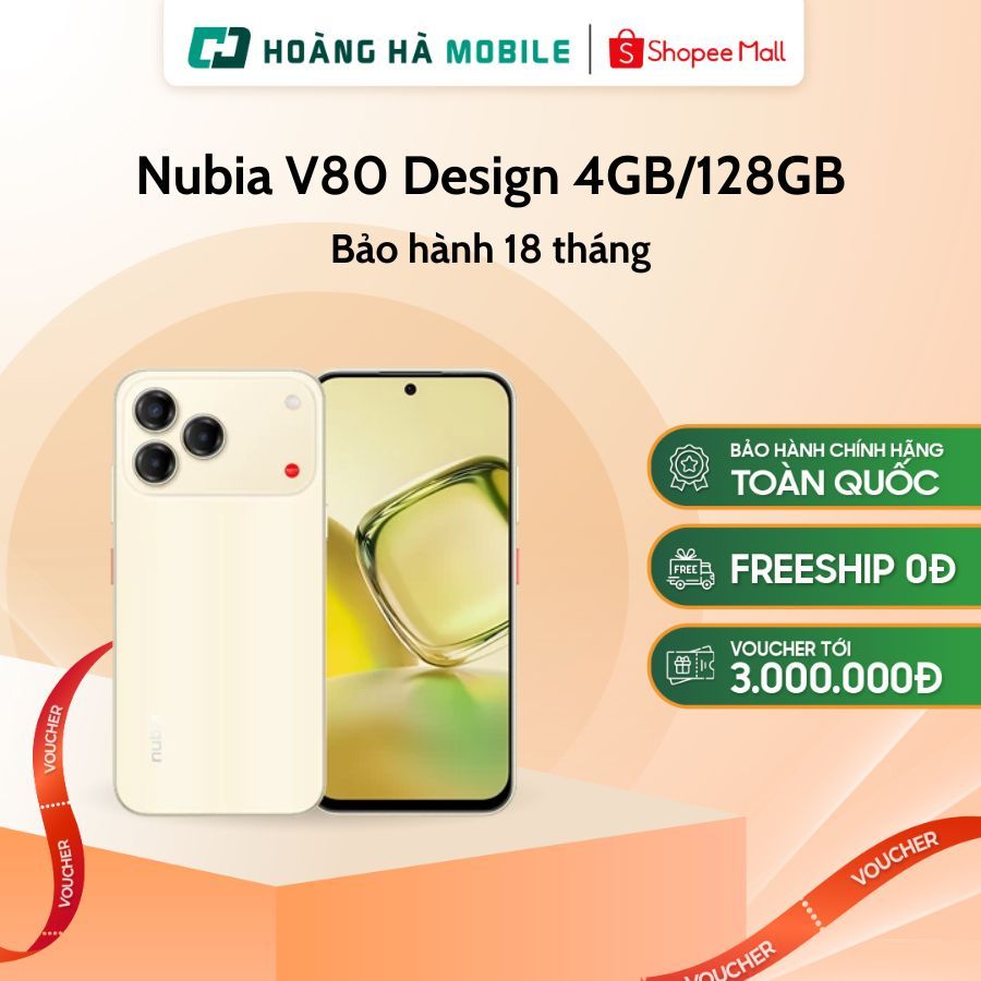 Điện thoại Nubia V80 Design 4GB/128GB - Chính hãng | BigBuy360 - bigbuy360.vn