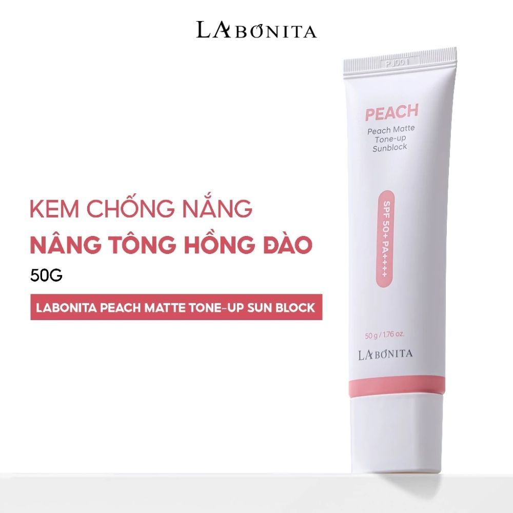 Ảnh 2 của Kem chống nắng Labonita Peach Matte Tone-Up Sunblock nâng tone, giảm ảnh hưởng từ tia UV .