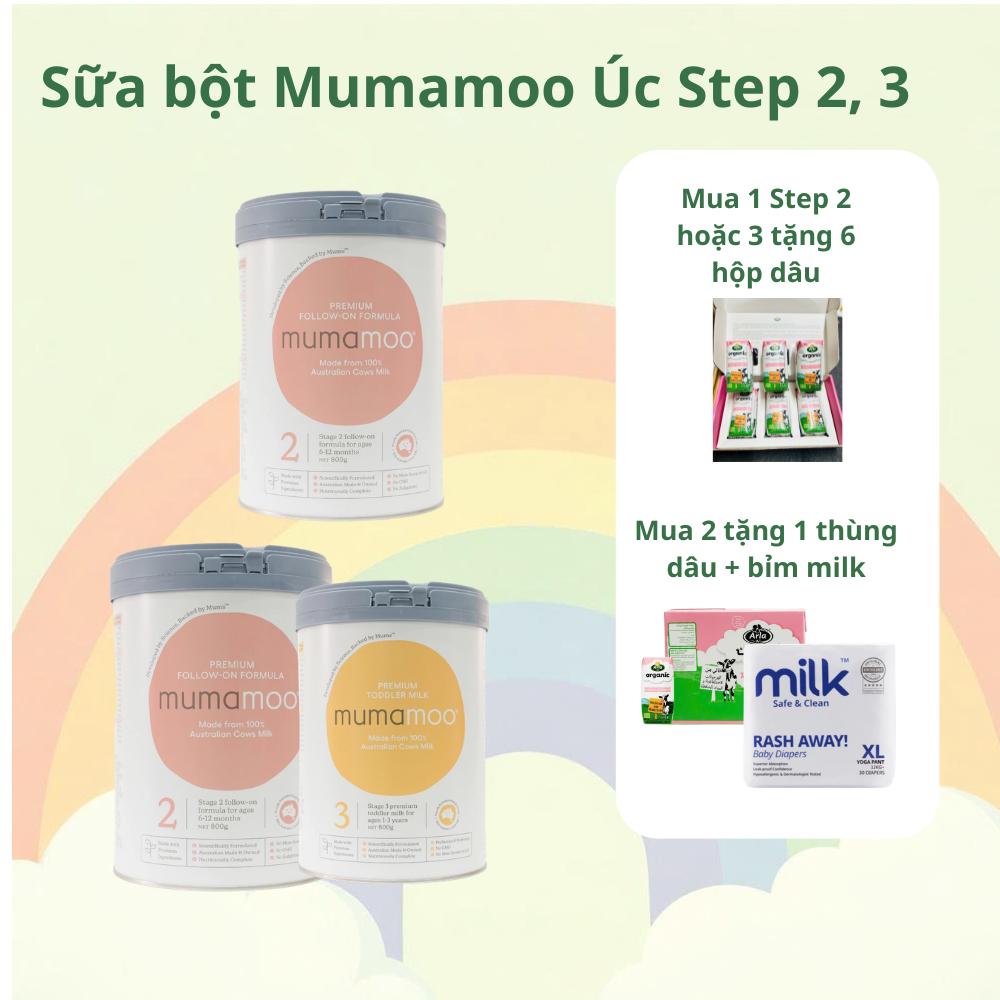 Sữa Mumamoo 800g Nhập Khẩu Úc – Tăng Cân, Hấp Thu Tốt, Có BB536 & GOS