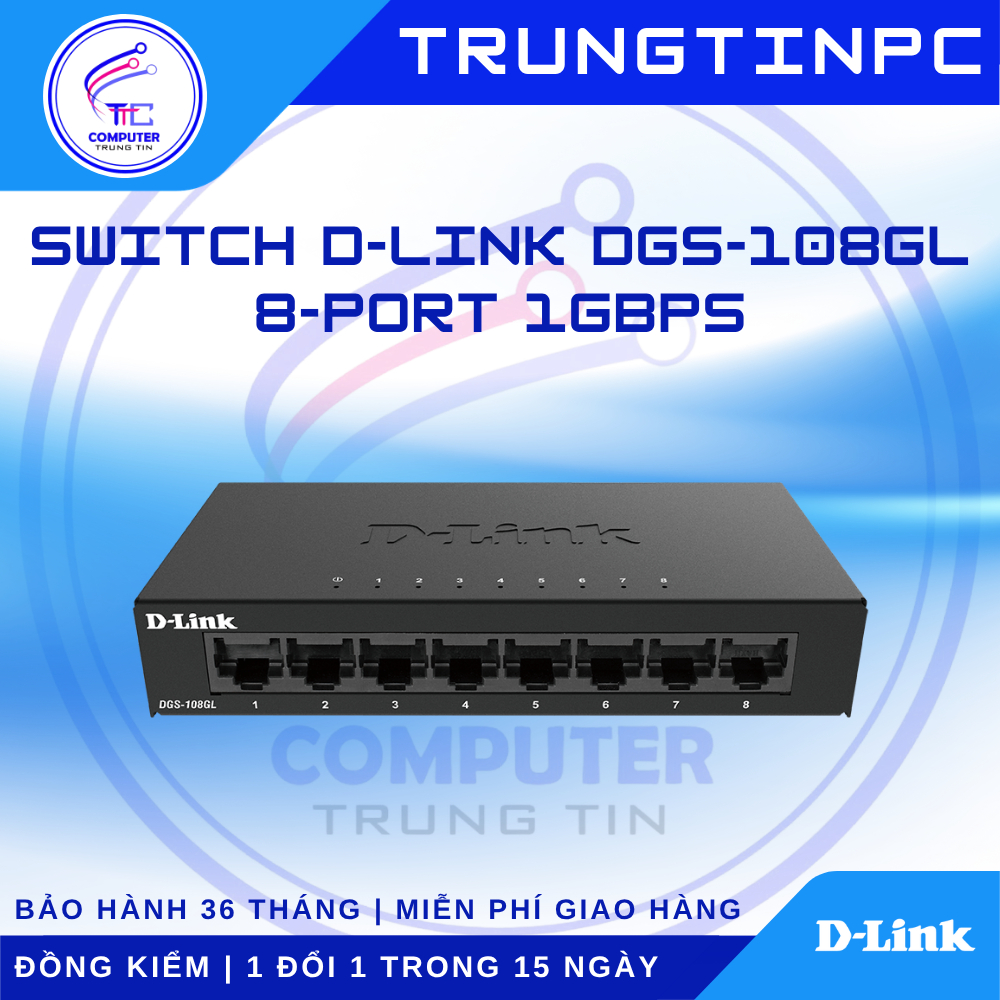 Switch D-Link DGS-108GL 8 cổng 1Gbps