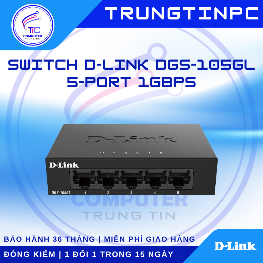 Switch D-Link DGS-105GL 5 cổng 1Gbps