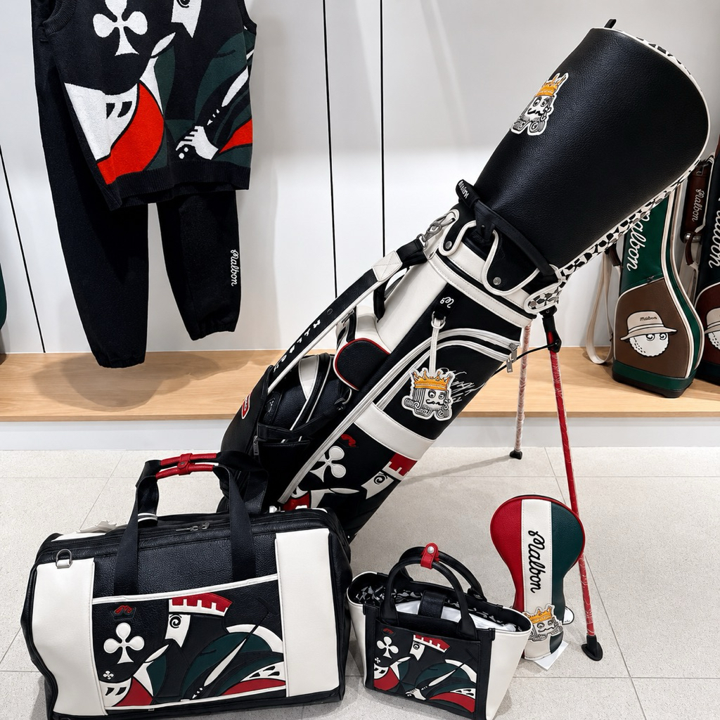 Bộ Sưu Tập Túi Golf Malbon "King of Clubs"Edition –Túi Gậy Golf Chân Đứng,Túi Boston,Túi Cầm Tay Cao