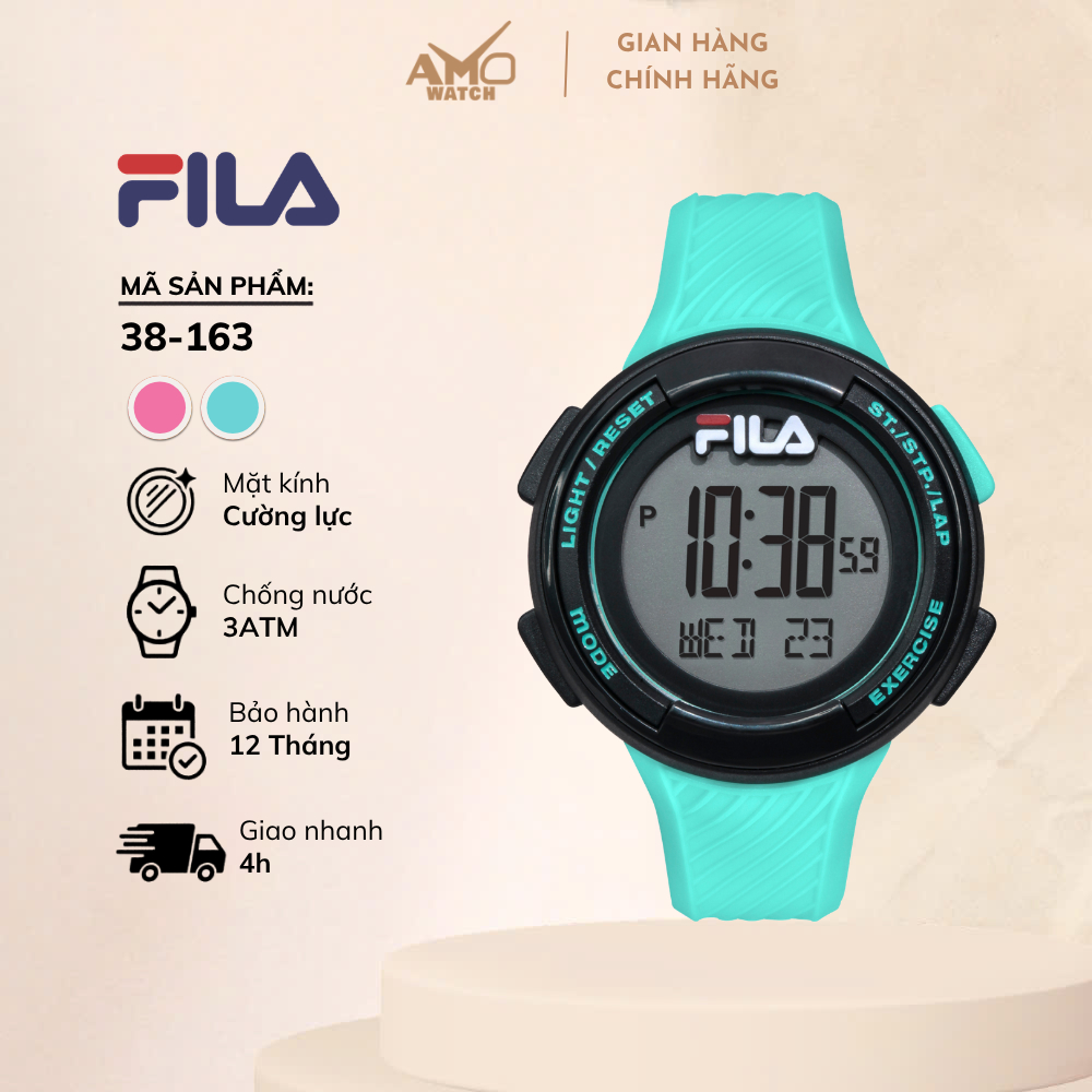 Đồng Hồ FILA 38163 Máy Điện Tử Dây Silicon Chống Nước 3ATM – Đồng Hồ Thời Trang Chính Hãng