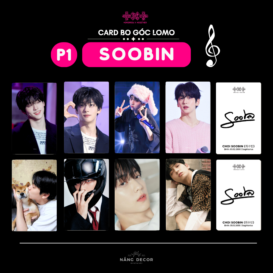 [HCM] Card Bo Góc TXT SOOBIN Choi Soobin - Size 5.4 x 9cm | Nắng Decor 2015