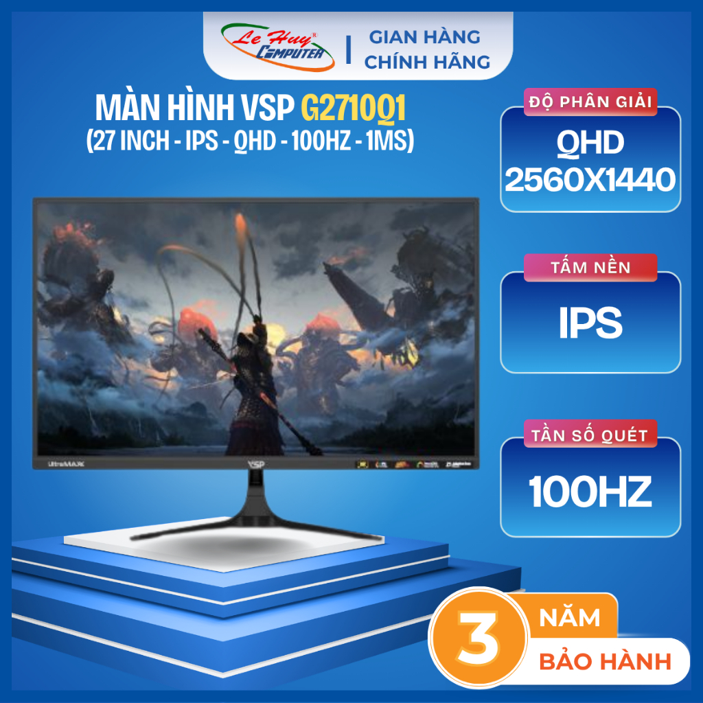 Màn Hình Văn Phòng VSP G2710Q1 - Hàng Chính Hãng