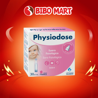 [MALL] Nước Muối Physiodose Hồng Hộp 30 Ống Vệ Sinh Mắt Mũi Tai Cho Bé - Bibo Mart