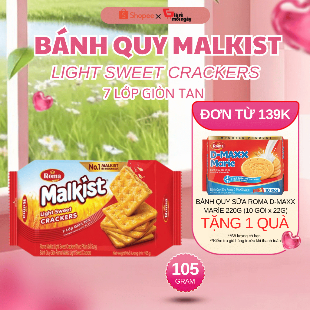 Bánh Quy Malkist Crackers 105g