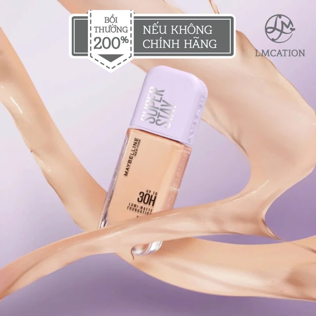 Kem Nền & Phấn Phủ Lâu Trôi 30h Maybelline Super Stay - Chính hãng Mỹ.