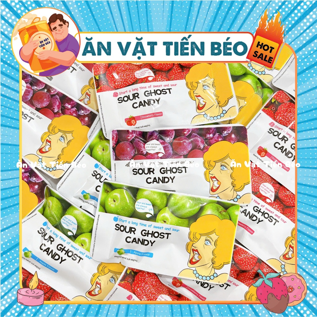 [10 GÓI] Kẹo Siêu Chua Nhất Thế Giới Bản Trung, Kẹo Siêu Chua Mix 4 Vị, Kẹo Siêu Chua Nhật Bản